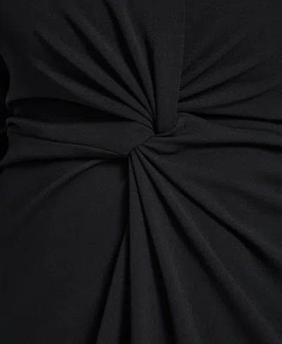 Calvin Klein Plus Size Twist Design Shirt Dress In Black