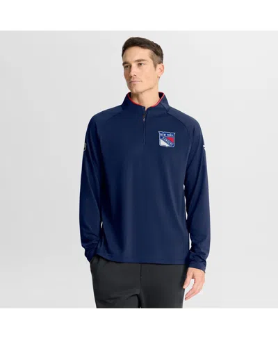 Fanatics Men's Navy New York Rangers Authentic Pro Rink Training Quarter-zip Pullover Sweatshirt In Blue