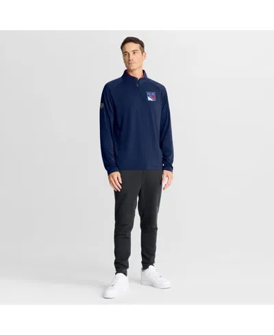 Fanatics Men's Navy New York Rangers Authentic Pro Rink Training Quarter-zip Pullover Sweatshirt In Blue