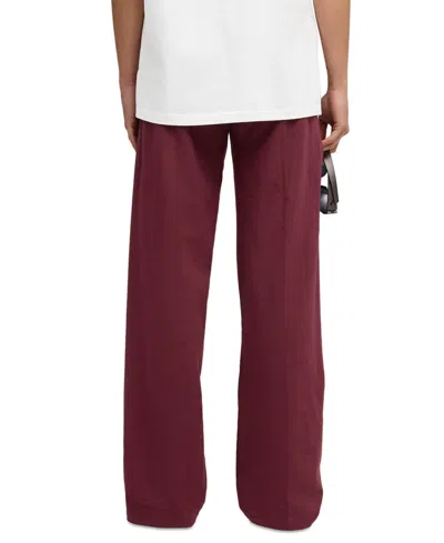 Puma Women's Essential Logo Mid-rise Full-length Pants In Red