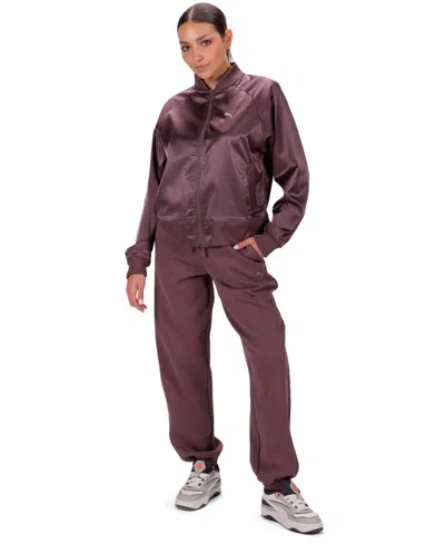 Puma Women's Elevated Full-zip Bomber Jacket In Pattern