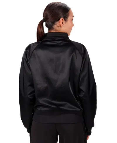 Puma Women's Elevated Full-zip Bomber Jacket In Black