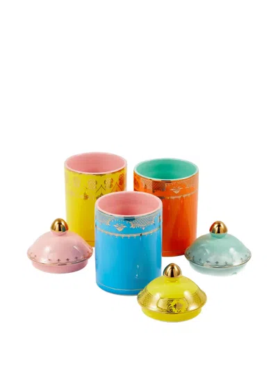 Polspotten Lidded Grandpa Jar In Multi