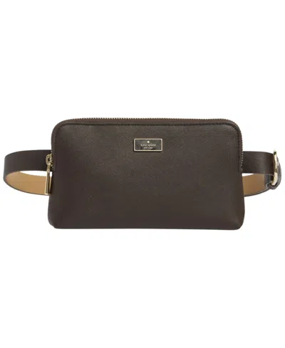 Kate Spade Women's Zip Embossed Logo Belt Bag In Brown