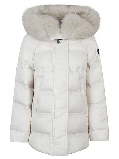 Peuterey Takan Midi Down Jacket In White