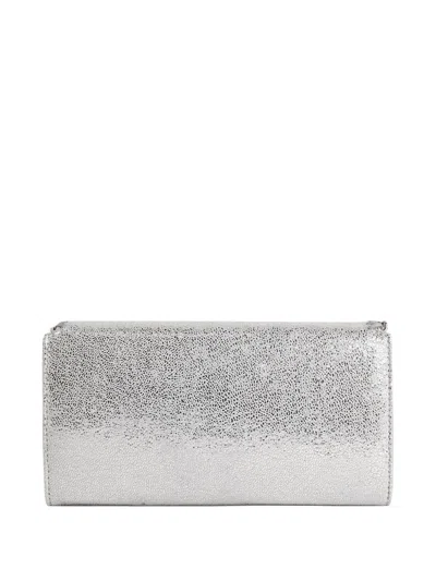 Stella Mccartney Falabella Continental Wallet In Gray