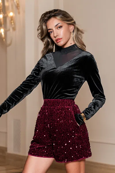 Cupshe Party Girl Red Shorts In Burgundy