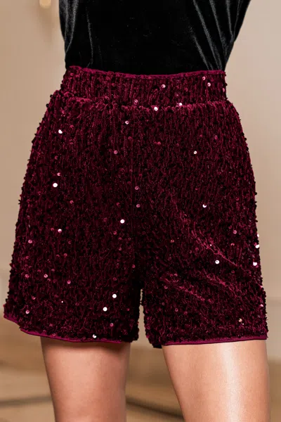 Cupshe Party Girl Red Shorts In Burgundy