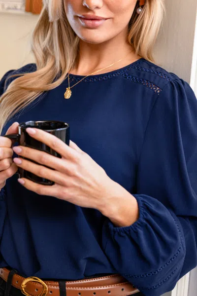 Cupshe First Ave Blue Top In Blue