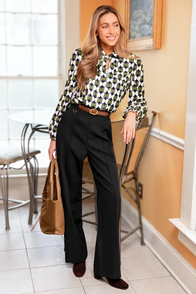 Cupshe Big Ambitions Black Pants In Blue