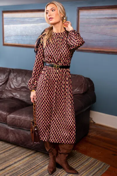 Cupshe Speed Date Geo Maxi Dress In Multi