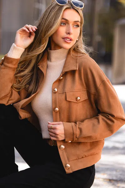 Cupshe Low Profile Brown Jacket In Brown