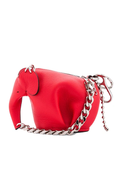 Shop Loewe Punk Elephant Charm In Primary Red