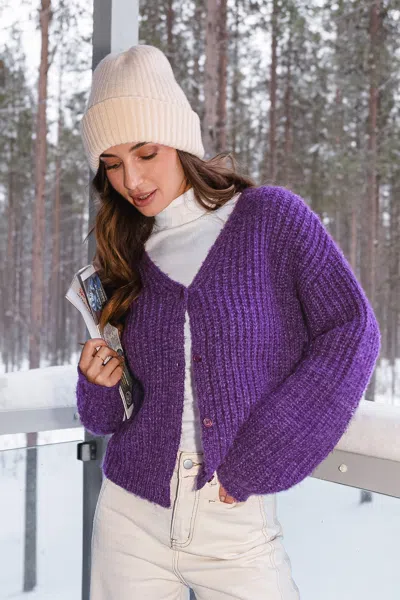 Cupshe La La Land Purple Cardigan In Purple