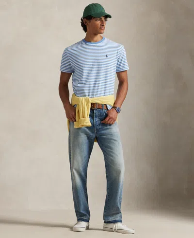 Polo Ralph Lauren Men's Classic-fit Striped Cotton Jersey T-shirt In Blue