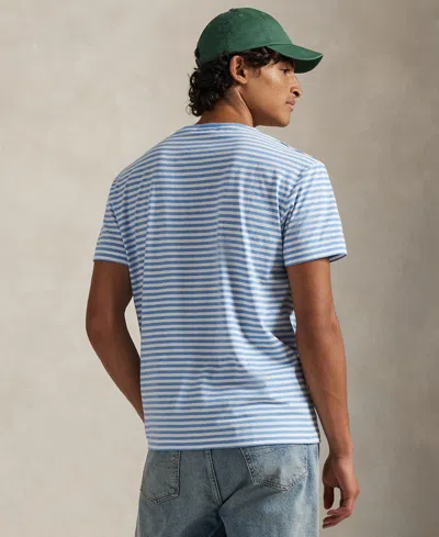 Polo Ralph Lauren Men's Classic-fit Striped Cotton Jersey T-shirt In Blue