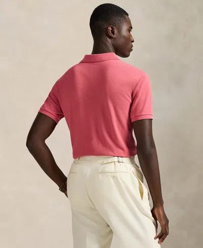 Polo Ralph Lauren Men's Custom Slim Fit Mesh Polo In Pink