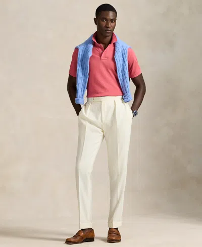 Polo Ralph Lauren Men's Custom Slim Fit Mesh Polo In Pink