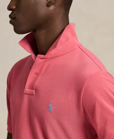 Polo Ralph Lauren Men's Custom Slim Fit Mesh Polo In Pink