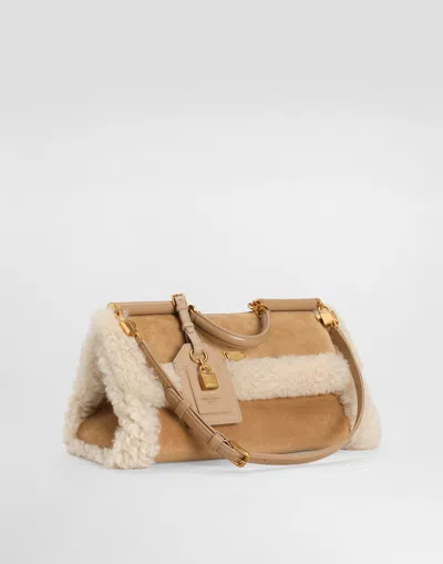 Dolce & Gabbana My Sicily Handbag In Gold