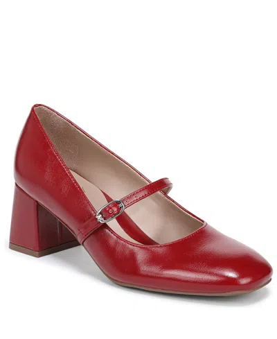 Naturalizer Women's Dancing Mary-jane Block-heel Pumps In Red