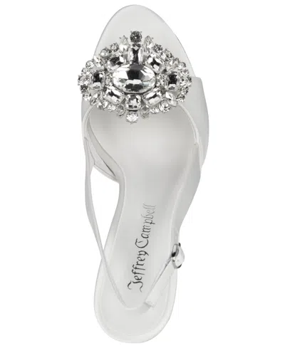 Jeffrey Campbell Women's Triomphe-j Embellished Slingback High-heel Pumps In Multi