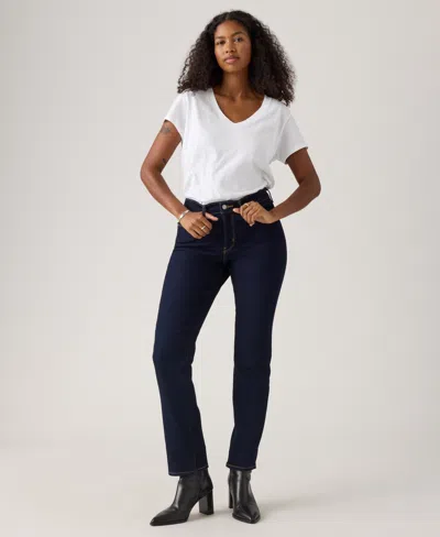 Levi's Women's Classic Mid Rise Straight-leg Jeans In Blue