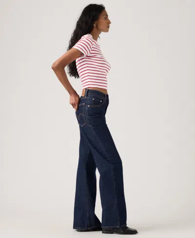 Levi's Juniors' Middy Loose Mid Rise Bootcut Jeans In Blue