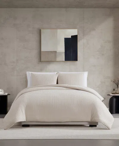 Vera Wang Solid Chenille 3-pc. Comforter Set, Queen In Neutral