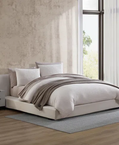 Vera Wang Solid Chenille 3-pc. Comforter Set, Queen In Neutral