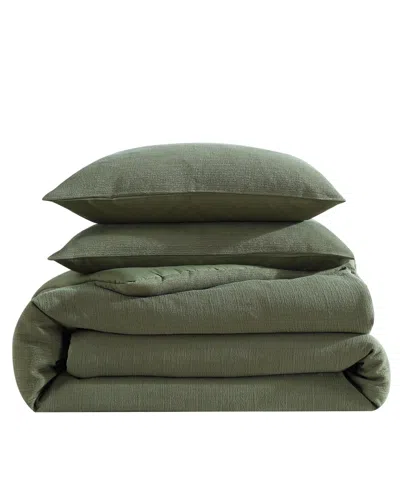 Vera Wang Carved Lines Matelasse 3-pc. Duvet Cover Set, Queen In Gray