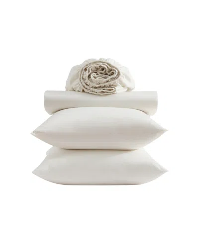 Vera Wang Cool Comfort Solid T200 4-pc. Sheet Set, King In White