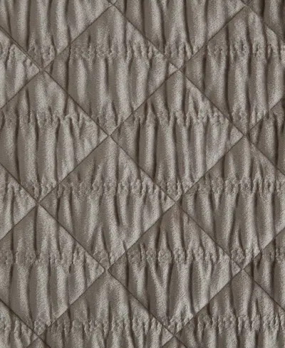 Vera Wang Solid Crushed Velvet 3-pc. Quilt Set, King In Gray