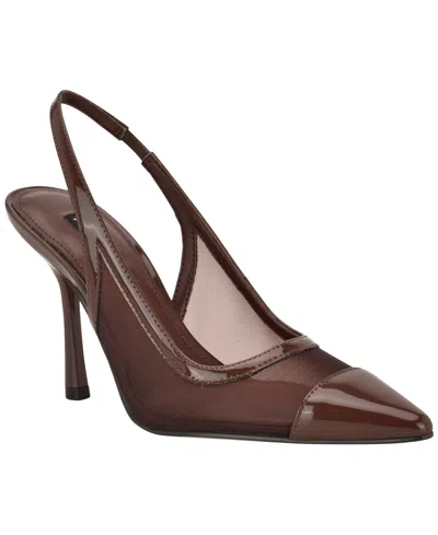 Nine West Women's Jermain Slingback Dress Pumps In Brown