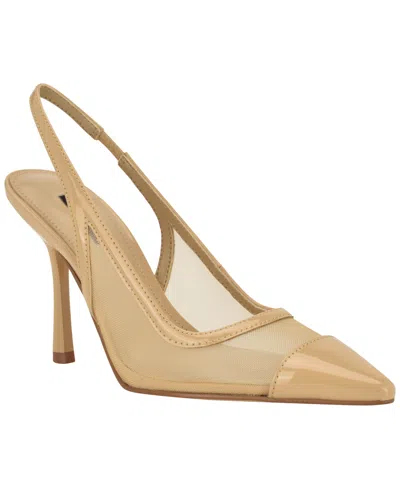 Nine West Women's Jermain Slingback Dress Pumps In Brown