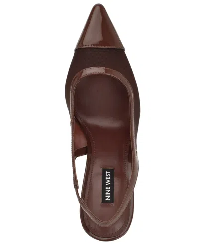 Nine West Women's Jermain Slingback Dress Pumps In Brown