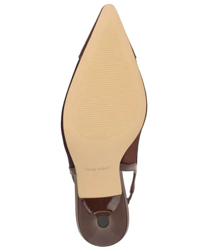 Nine West Women's Jermain Slingback Dress Pumps In Brown