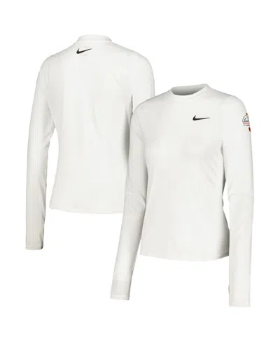 Nike Women's White Arnold Palmer Invitational Uv Victory Printed Performance Long Sleeve Top In White