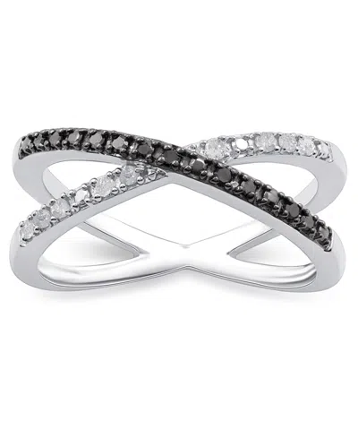 Macy's Diamond Ring (1/6 Ct. T.w.) In Sterling Silver In Silver