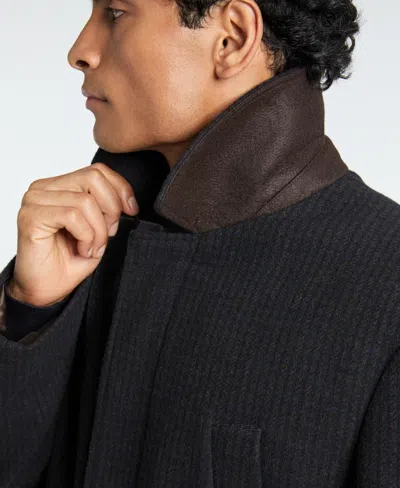 Ted By Ted Baker Men's Car Coat With Handwarmer Pockets In Black