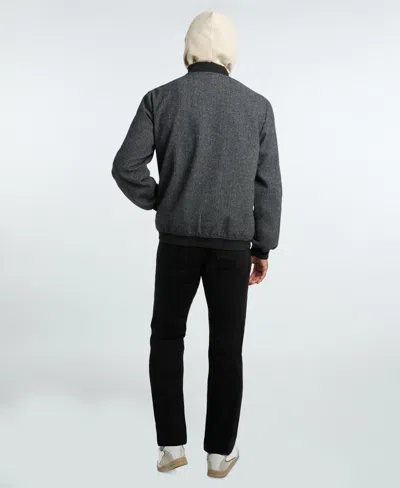 Ted By Ted Baker Men's Herringbone Bomber Jacket In Gray