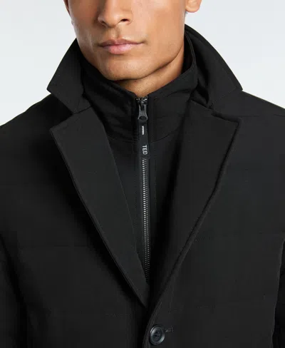 Ted By Ted Baker Men's Solid Quilted Puffer Blazer Jacket In Black