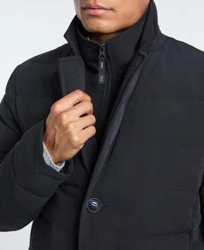 Ted By Ted Baker Men's Solid Quilted Puffer Blazer Jacket In Gray