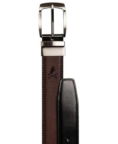 Nick Graham Men's Reversible Smooth Belt In Black