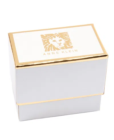 Anne Klein Glass And Plastic Green Cluster Stone Cuff Bracelet In Gold