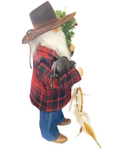 Santa's Workshop 15" Home On The Range Claus In Multi