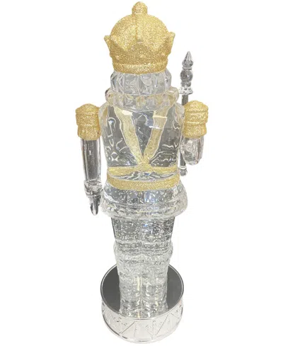 Santa's Workshop 13" Nutcracker Glitter Globe In Transparent