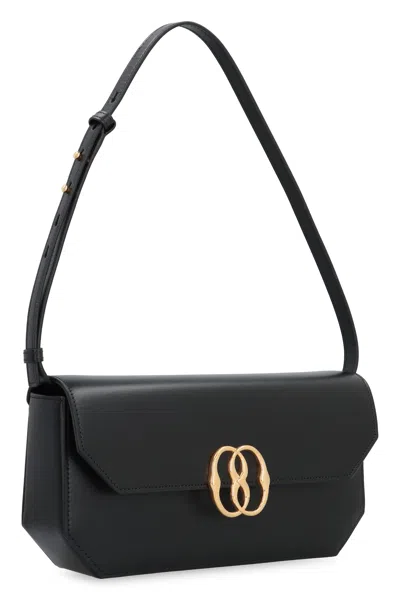 Bally The Row Margan Long-sleeve Shirt With Curved Hem In Black