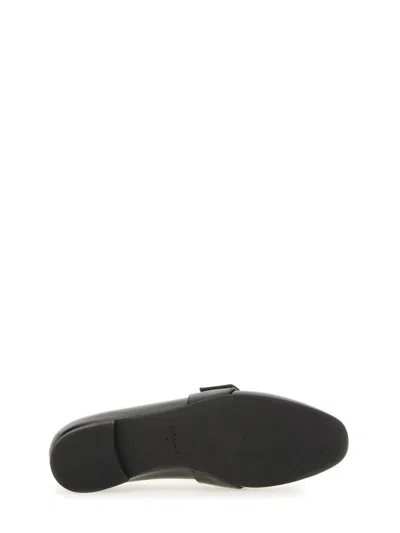Bally Black Leather Loafers In Black