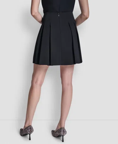 Dkny Women's Pleated Mini Skirt In Blue